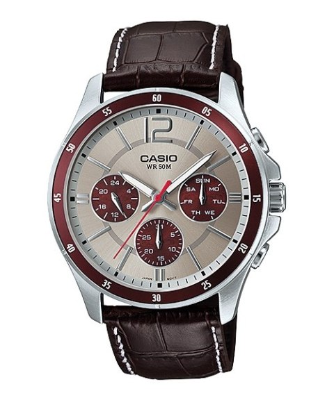 CASIO COLLECTION Mod. MULTIFUNCTION CALENDAR, BROWN LEATHER - TWO TONES CASIO COLLECTION Mod. MULTIFUNCTION CALENDAR, BROWN LEATHER - TWO TONES