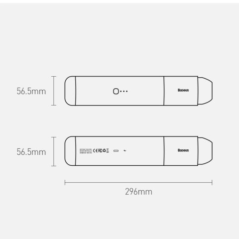 Baseus A3 bezprzewodowy odkurzacz samochodowy 135 W 15000 Pa czarny (CRXCQA3-0A) Baseus A3 bezprzewodowy odkurzacz samochodowy 135 W 15000 Pa czarny (CRXCQA3-0A)