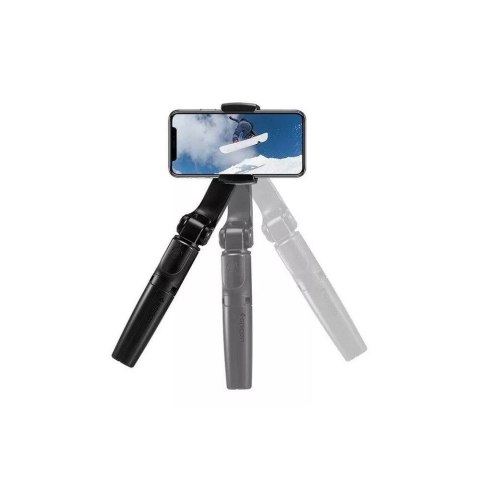 Gimbal Spigen S610W Bluetooth z selfie stickiem - czarny Gimbal Spigen S610W Bluetooth z selfie stickiem - czarny