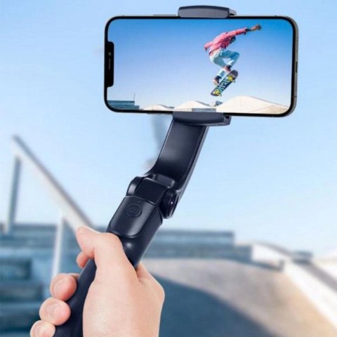 Gimbal Spigen S610W Bluetooth z selfie stickiem - czarny Gimbal Spigen S610W Bluetooth z selfie stickiem - czarny
