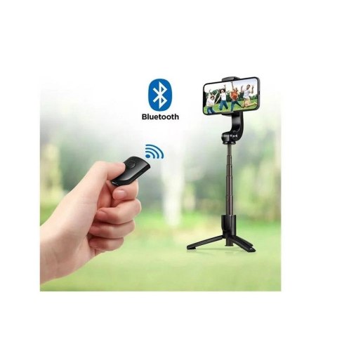 Gimbal Spigen S610W Bluetooth z selfie stickiem - czarny Gimbal Spigen S610W Bluetooth z selfie stickiem - czarny