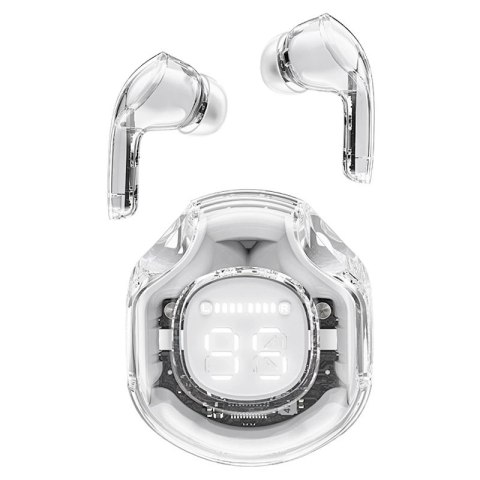 Acefast T8 dokanałowe słuchawki bezprzewodowe TWS Bluetooth - białe Acefast T8 dokanałowe słuchawki bezprzewodowe TWS Bluetooth - białe