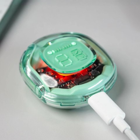 Acefast T8 dokanałowe słuchawki bezprzewodowe TWS Bluetooth - miętowe Acefast T8 dokanałowe słuchawki bezprzewodowe TWS Bluetooth - miętowe