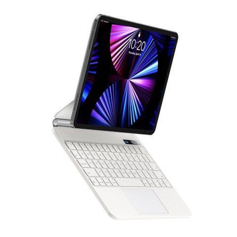 Baseus Brilliance etui magnetyczne klawiatura bezprzewodowa z wyświetlaczem iPad 10 10.9" (2022) biała Baseus Brilliance etui magnetyczne klawiatura bezprzewodowa z wyświetlaczem iPad 10 10.9" (2022) biała