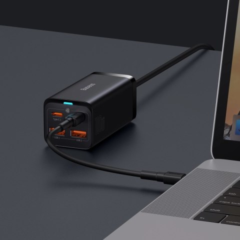 Baseus GaN3 Pro szybka uniwersalna ładowarka sieciowa GaN 2 x USB Typ C / 2x USB 100W PD3.0, QC4.0+, AFC czarny (CCGP000101) Baseus GaN3 Pro szybka uniwersalna ładowarka sieciowa GaN 2 x USB Typ C / 2x USB 100W PD3.0, QC4.0+, AFC czarny (CCGP000101)