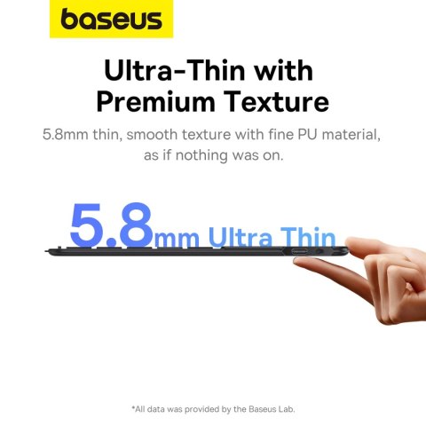 Etui z klawiaturą Baseus Brilliance Series na iPad 10.2'' (2019/2020/2021) + kabel USB-C - czarne Etui z klawiaturą Baseus Brilliance Series na iPad 10.2'' (2019/2020/2021) + kabel USB-C - czarne