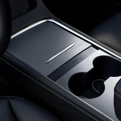 HUB USB Baseus T-Space Series do Tesla Model 3 / Y z wbudowanym kablem 45W USB C - czarny HUB USB Baseus T-Space Series do Tesla Model 3 / Y z wbudowanym kablem 45W USB C - czarny