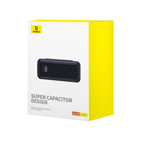Jump starter z superkondensatorem Baseus Super Energy Mega Series BS-CH007 3000A 12V USB-C / EC8 / DC - szary Jump starter z superkondensatorem Baseus Super Energy Mega Series BS-CH007 3000A 12V USB-C / EC8 / DC - szary