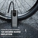 Elektryczna pompka do roweru Rockbros 42720001001 z wyświetlaczem LED + kabel USB-C - USB-A - czarna
