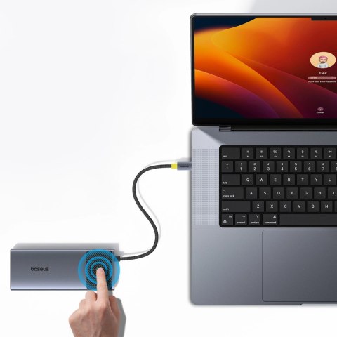 HUB Baseus Metal Gleam Series II 7w1 USB-C - USB-C PD100W / 2x USB-A / 2x HDMI 4K / USB-A 3.0 / USB-C 3.0 HUB Baseus Metal Gleam Series II 7w1 USB-C - USB-C PD100W / 2x USB-A / 2x HDMI 4K / USB-A 3.0 / USB-C 3.0