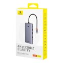 HUB Baseus PortalJoy Series 13w1 USB-C - 2x HDMI / DP / VGA / USB-A 3.1 / USB-C 3.1 / USB-A 2.0 / PD / RJ45 / SD / TF / AUX - sz