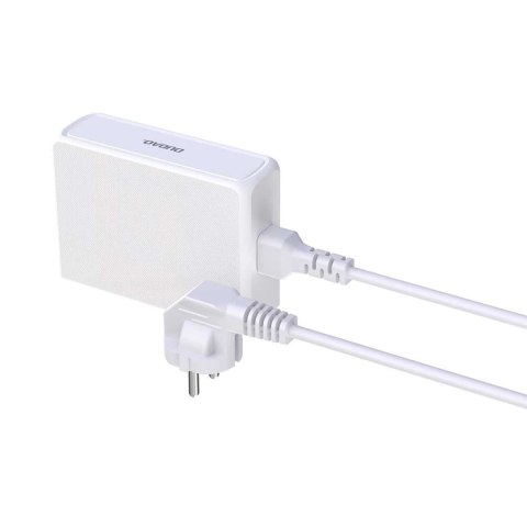 Ładowarka Dudao A228EU GaN 1x USB-A 4x USB-C PD 228W - biała Ładowarka Dudao A228EU GaN 1x USB-A 4x USB-C PD 228W - biała