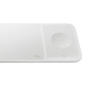 Ładowarka Samsung Trio EP-P6300TWEGEU indukcyjna 3w1 do telefonu / Galaxy Watch / Buds - biała + ładowarka sieciowa + kabel