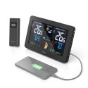 Stacja pogody Hama Premium z USB - czarna