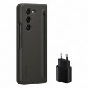 Zestaw etui silikonowe do Samsung Galaxy Z Fold 5 Slim Case + ładowarka sieciowa USB C 25W - czarny