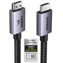 Kabel Ugreen HD171 35376 ze złączami HDMI 2.1 8K certyfikowany 5 m - szary