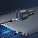 Ładowarka Ugreen EC705 samochodowa 130W 2x USB-C 1x USB-A - szara