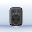 Ładowarka sieciowa 30W (2xUSB/USB C/AC) / adapter EU - EU 13A Ugreen CD314 - czarna