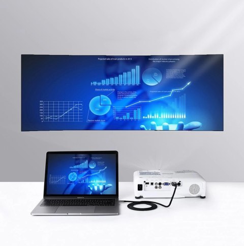 Ugreen kabel przewód HDMI - USB Typ C 4K 60 Hz 1,5 m czarno-szary (MM142 50570) Ugreen kabel przewód HDMI - USB Typ C 4K 60 Hz 1,5 m czarno-szary (MM142 50570)
