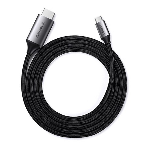 Ugreen kabel przewód HDMI - USB Typ C 4K 60 Hz 1,5 m czarno-szary (MM142 50570) Ugreen kabel przewód HDMI - USB Typ C 4K 60 Hz 1,5 m czarno-szary (MM142 50570)