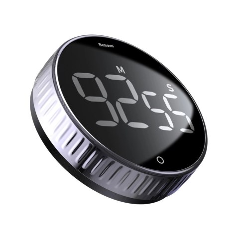 Baseus Heyo obrotowy minutnik czasomierz elektroniczny timer czarny (ACDJS-01) Baseus Heyo obrotowy minutnik czasomierz elektroniczny timer czarny (ACDJS-01)