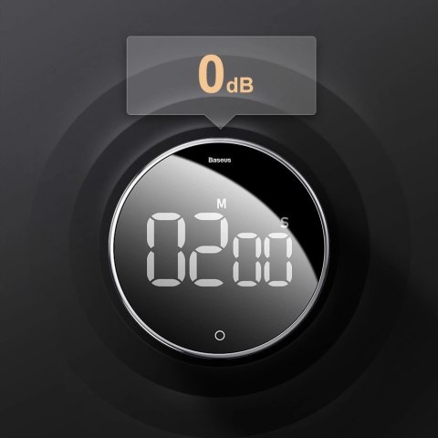 Baseus Heyo obrotowy minutnik czasomierz elektroniczny timer czarny (ACDJS-01) Baseus Heyo obrotowy minutnik czasomierz elektroniczny timer czarny (ACDJS-01)