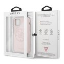 Guess GUHCN58LS4GLP iPhone 11 Pro light pink/jasnoróżowy hard case Silicone 4G Tone On Tone