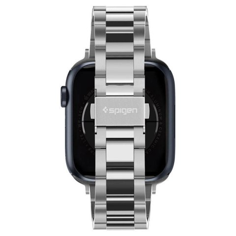 Pasek Spigen Modern Fit Band na Apple Watch 4/5/6/7/8/SE (38/40/41 mm) - srebrny Pasek Spigen Modern Fit Band na Apple Watch 4/5/6/7/8/SE (38/40/41 mm) - srebrny
