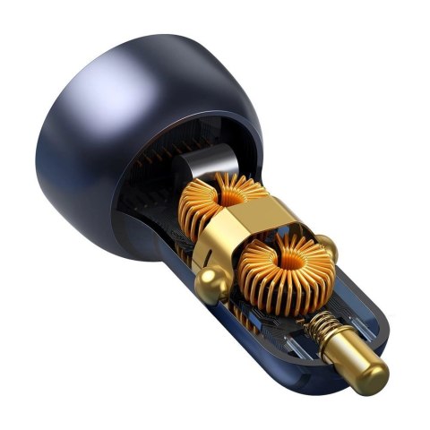 Baseus ładowarka samochodowa USB / USB Typ C 65 W 5 A SCP Quick Charge 4.0+ Power Delivery 3.0 ekran LCD + kabel USB Typ C - USB Baseus ładowarka samochodowa USB / USB Typ C 65 W 5 A SCP Quick Charge 4.0+ Power Delivery 3.0 ekran LCD + kabel USB Typ C - USB