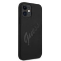 Etui Guess Script Vintage na iPhone 12 mini - czarne