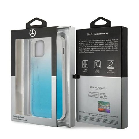 Etui Mercedes Transparent Line na iPhone 12 Pro Max - niebieskie Etui Mercedes Transparent Line na iPhone 12 Pro Max - niebieskie
