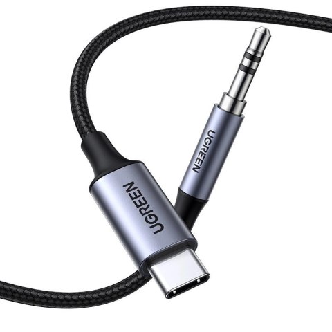 Ugreen kabel audio stereo AUX 3,5 mm mini jack - USB Typ C do telefonu tabletu 1m czarny (CM450 20192) Ugreen kabel audio stereo AUX 3,5 mm mini jack - USB Typ C do telefonu tabletu 1m czarny (CM450 20192)