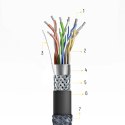 Wozinsky kabel HDMI 2.1 8K 60 Hz 48 Gbps / 4K 120 Hz / 2K 144 Hz 5 m srebrny (WHDMI-50)