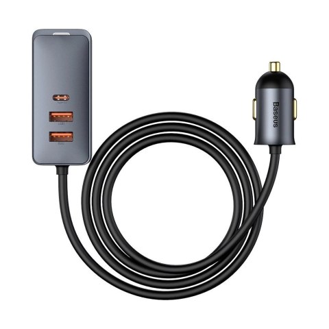 Baseus Share Together ładowarka samochodowa 2x USB / 2x USB Typ C 120W PPS Quick Charge Power Delivery szary (CCBT-A0G) Baseus Share Together ładowarka samochodowa 2x USB / 2x USB Typ C 120W PPS Quick Charge Power Delivery szary (CCBT-A0G)