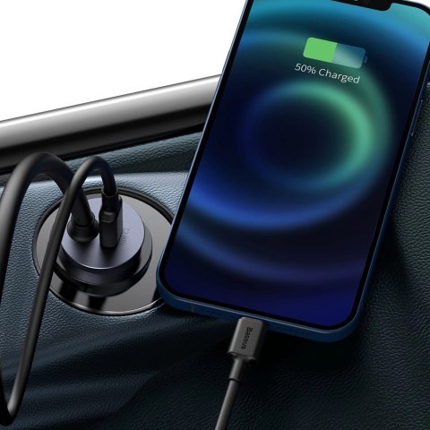 Baseus Share Together ładowarka samochodowa 2x USB / 2x USB Typ C 120W PPS Quick Charge Power Delivery szary (CCBT-A0G) Baseus Share Together ładowarka samochodowa 2x USB / 2x USB Typ C 120W PPS Quick Charge Power Delivery szary (CCBT-A0G)