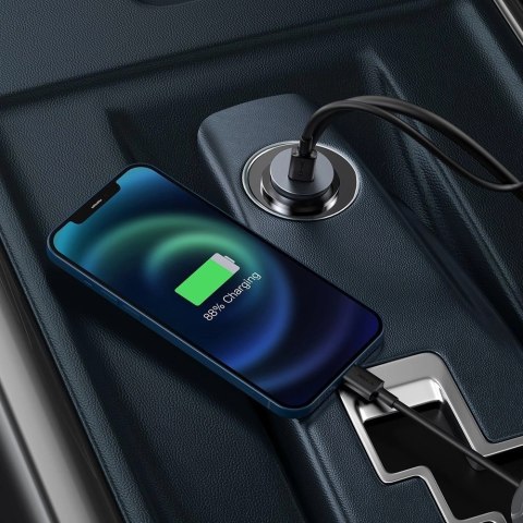 Baseus Share Together ładowarka samochodowa 2x USB / 2x USB Typ C 120W PPS Quick Charge Power Delivery szary (CCBT-A0G) Baseus Share Together ładowarka samochodowa 2x USB / 2x USB Typ C 120W PPS Quick Charge Power Delivery szary (CCBT-A0G)