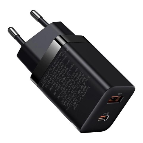 Baseus Super Si Pro szybka ładowarka USB / USB Typ C 30W Power Delivery Quick Charge czarny (CCSUPP-E01) Baseus Super Si Pro szybka ładowarka USB / USB Typ C 30W Power Delivery Quick Charge czarny (CCSUPP-E01)
