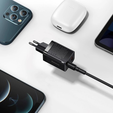 Baseus Super Si Pro szybka ładowarka USB / USB Typ C 30W Power Delivery Quick Charge czarny (CCSUPP-E01) Baseus Super Si Pro szybka ładowarka USB / USB Typ C 30W Power Delivery Quick Charge czarny (CCSUPP-E01)