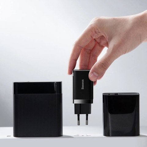 Baseus Super Si Pro szybka ładowarka USB / USB Typ C 30W Power Delivery Quick Charge czarny (CCSUPP-E01) Baseus Super Si Pro szybka ładowarka USB / USB Typ C 30W Power Delivery Quick Charge czarny (CCSUPP-E01)
