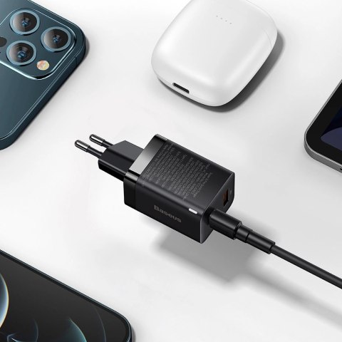 Baseus Super Si Pro szybka ładowarka USB / USB Typ C 30W Power Delivery Quick Charge czarny (CCSUPP-E01) Baseus Super Si Pro szybka ładowarka USB / USB Typ C 30W Power Delivery Quick Charge czarny (CCSUPP-E01)