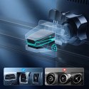 Choetech samochodowy uchwyt magnetyczny indukcyjna ładowarka Qi 15W (kompatybilna z MagSafe) czarny (T200-F)