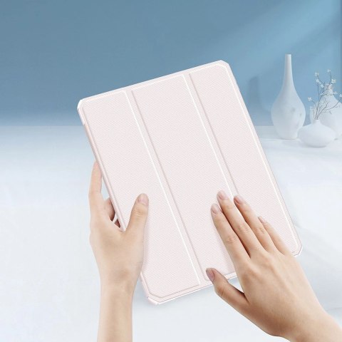 Dux Ducis Toby pancerne etui z klapką Smart Case do iPad Air 2020 / 2022 z uchwytem na Apple Pencil różowy Dux Ducis Toby pancerne etui z klapką Smart Case do iPad Air 2020 / 2022 z uchwytem na Apple Pencil różowy