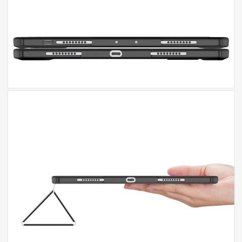 Dux Ducis Toby pancerne etui z klapką Smart Case do iPad Air 2020 / 2022 z uchwytem na Apple Pencil różowy Dux Ducis Toby pancerne etui z klapką Smart Case do iPad Air 2020 / 2022 z uchwytem na Apple Pencil różowy