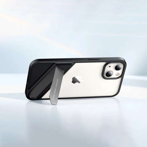 Ugreen Fusion Kickstand Case sztywne etui z żelową ramką i podstawką do iPhone 13 czarny (90152) Ugreen Fusion Kickstand Case sztywne etui z żelową ramką i podstawką do iPhone 13 czarny (90152)
