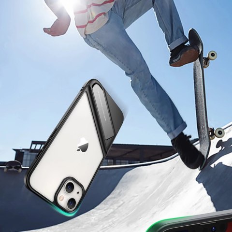 Ugreen Fusion Kickstand Case sztywne etui z żelową ramką i podstawką do iPhone 13 czarny (90152) Ugreen Fusion Kickstand Case sztywne etui z żelową ramką i podstawką do iPhone 13 czarny (90152)