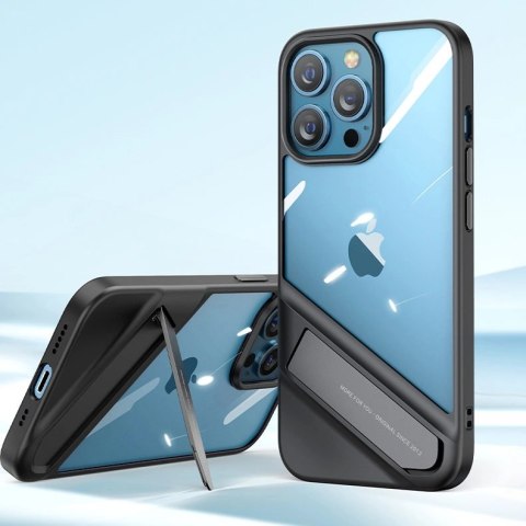 Ugreen Fusion Kickstand Case sztywne etui z żelową ramką i podstawką do iPhone 13 czarny (90152) Ugreen Fusion Kickstand Case sztywne etui z żelową ramką i podstawką do iPhone 13 czarny (90152)