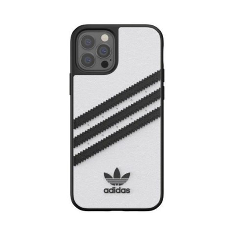 Etui Adidas OR Moulded Case PU na iPhone 12 Pro - czarno-białe Etui Adidas OR Moulded Case PU na iPhone 12 Pro - czarno-białe
