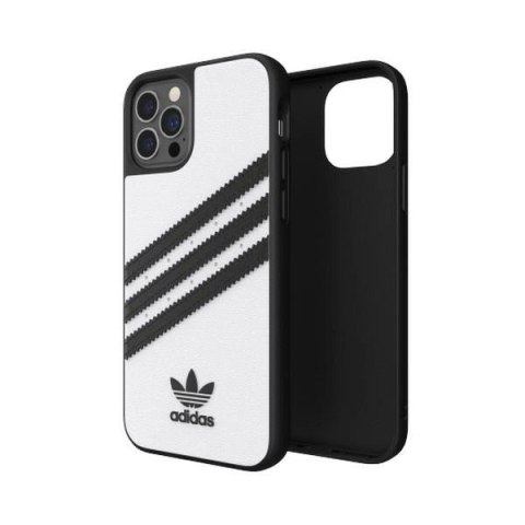 Etui Adidas OR Moulded Case PU na iPhone 12 Pro - czarno-białe Etui Adidas OR Moulded Case PU na iPhone 12 Pro - czarno-białe