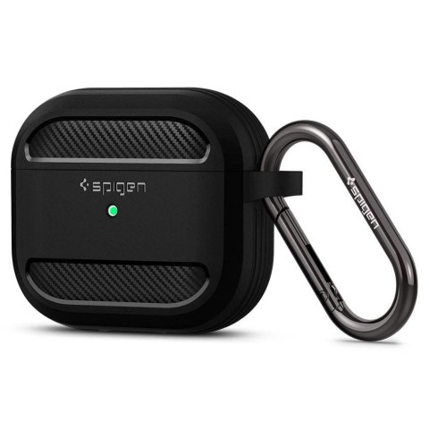 Etui Spigen Rugged Armor na Apple AirPods 3 - czarny mat Etui Spigen Rugged Armor na Apple AirPods 3 - czarny mat