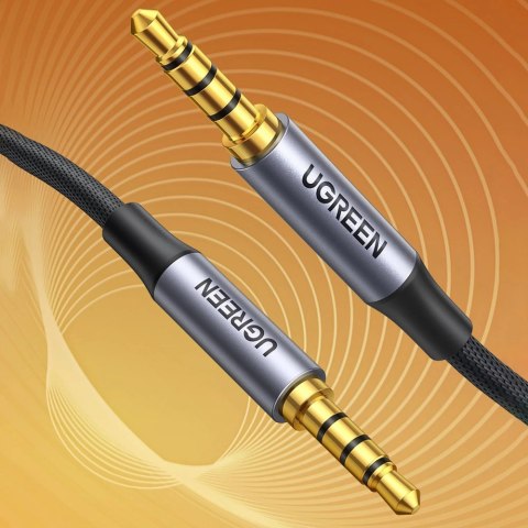 Kabel Ugreen AV183 20785 mini jack 3.5mm / mini jack 3.5mm 3m - szary Kabel Ugreen AV183 20785 mini jack 3.5mm / mini jack 3.5mm 3m - szary